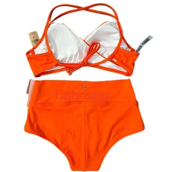 Victorias Secret Swim Body wrap Bikini top Removable Padding Shortie Bottom Set - Picture 3 of 12